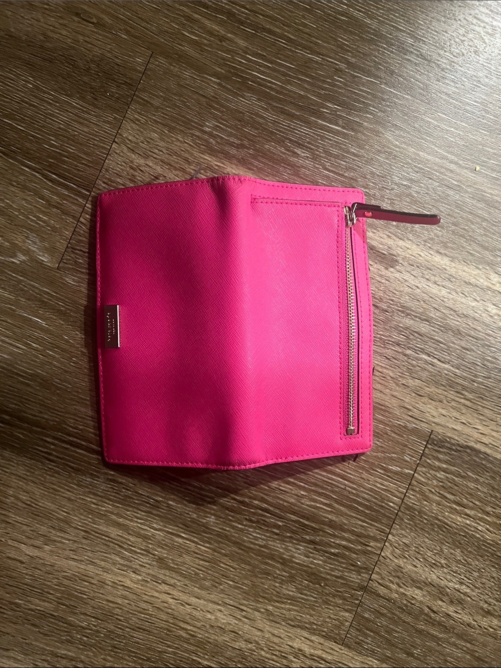 kate spade hot pink zip-around continental wallet - Picture 3 of 5